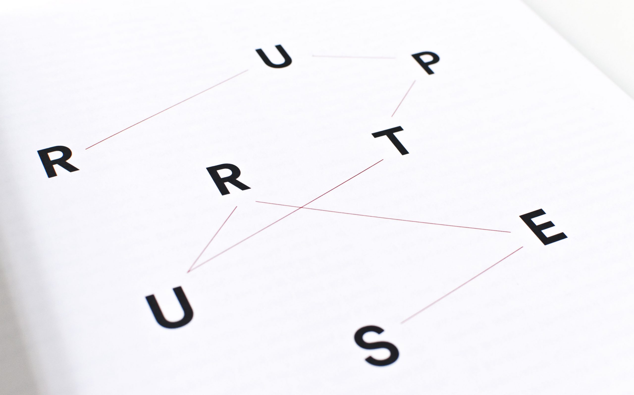 Detail aus Juliana Herrero – REM 1:1 | typografische Inszenierung der Kapitel Opener | Keywords: Editorial Design, Artist Book, Künstlerbuch, Buchgestaltung, Grafikdesign, Design, Typografie